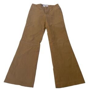 Armani Exchange Pants Size 0 Mustard Zipper/Hooks Cotton/Spandex Flat Alters Hem